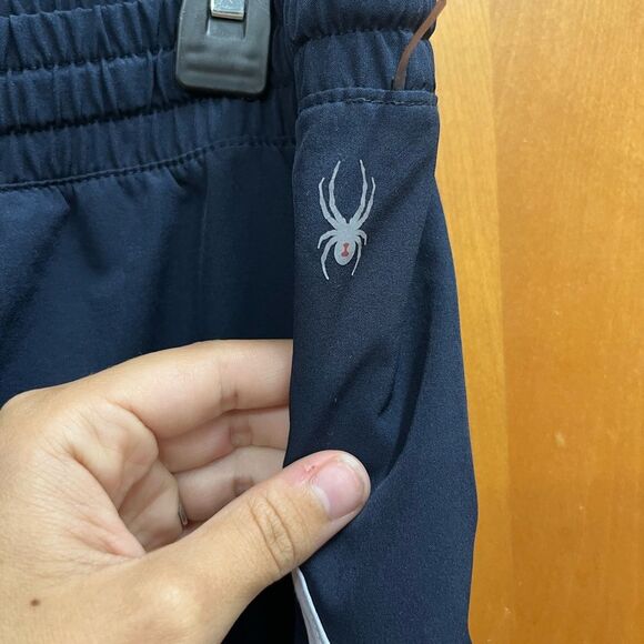 Spyder Women's Dark Blue and White Athletic Shorts - Picture 6 of 8